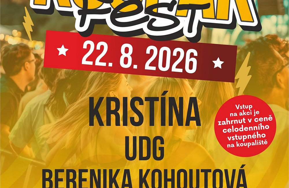 Časový lineup Koupák Fest 22.8.
