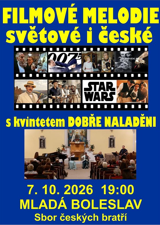 Filmové melodie s kvintetem DOBŘE NALADĚNI